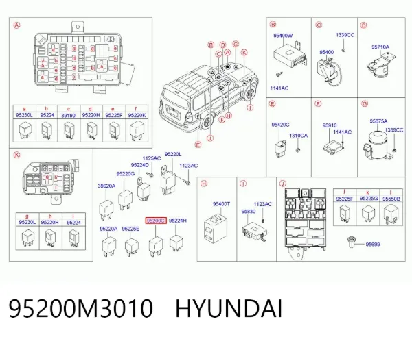  95200M3010 Hyundai/Kia
