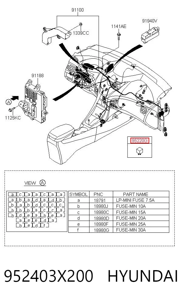 Реле електричне багатофункціональне 952403X200 Hyundai/Kia