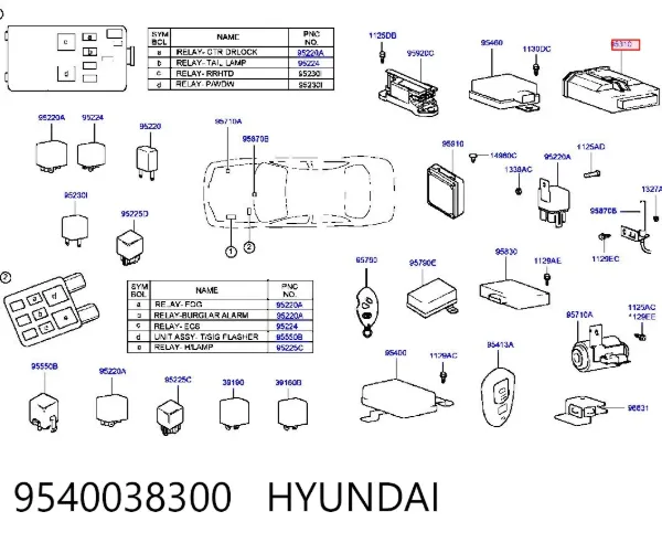  9540038300 Hyundai/Kia
