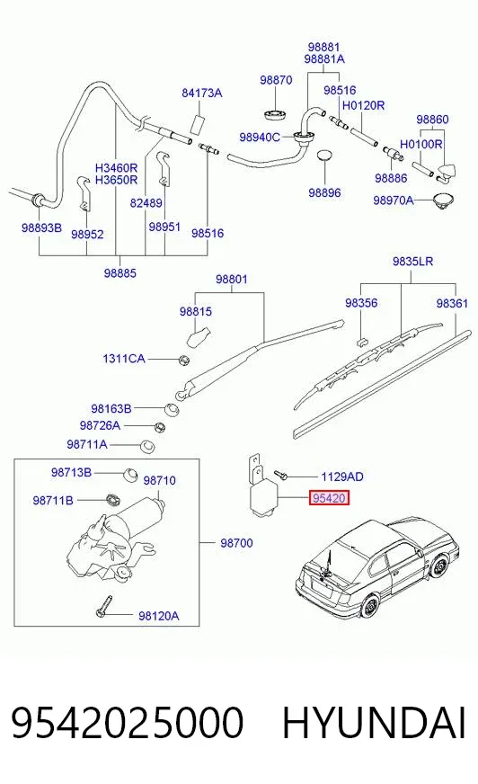  9542025000 Hyundai/Kia