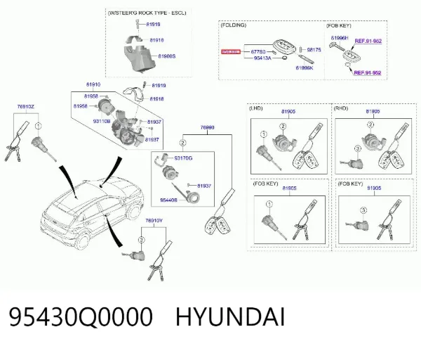  95430Q0000 Hyundai/Kia