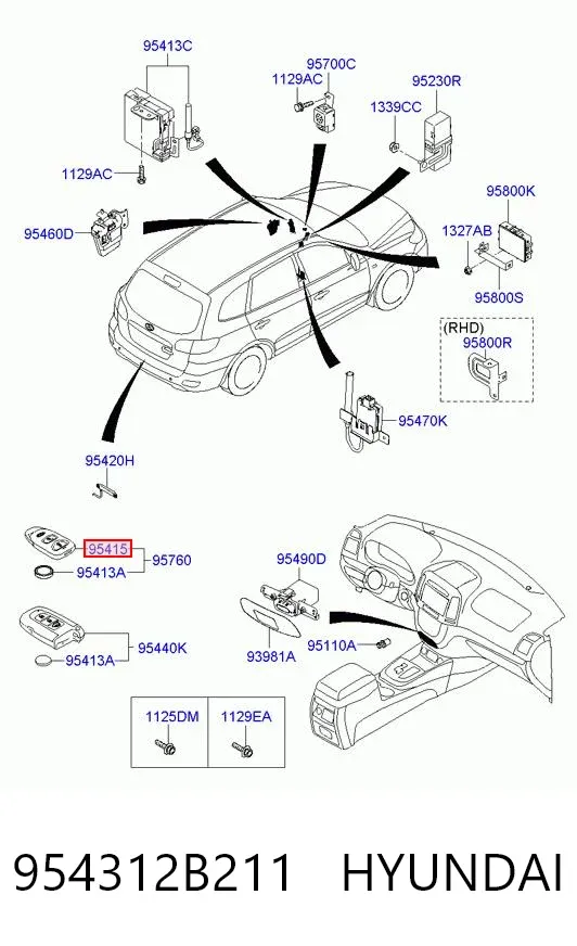  954312B211 Hyundai/Kia