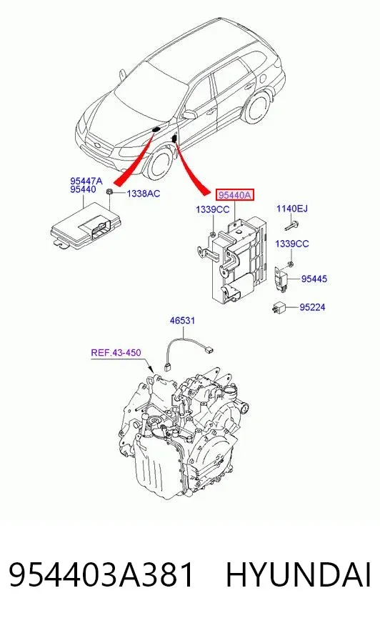  954403A381 Hyundai/Kia