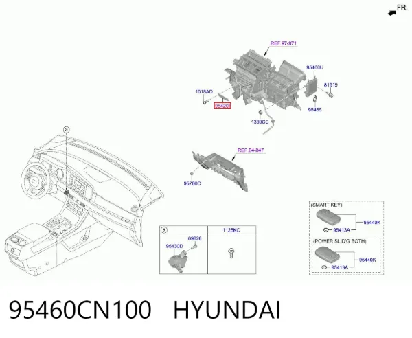 Підсилювач сигналу антени 95460CN100 Hyundai/Kia