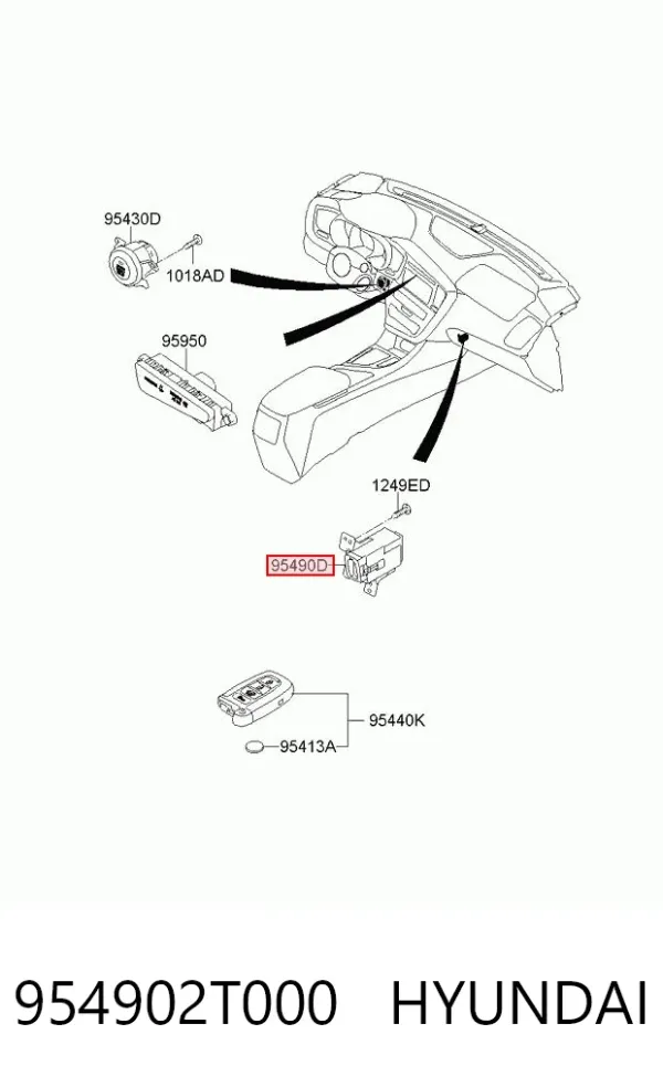  954902T000 Hyundai/Kia