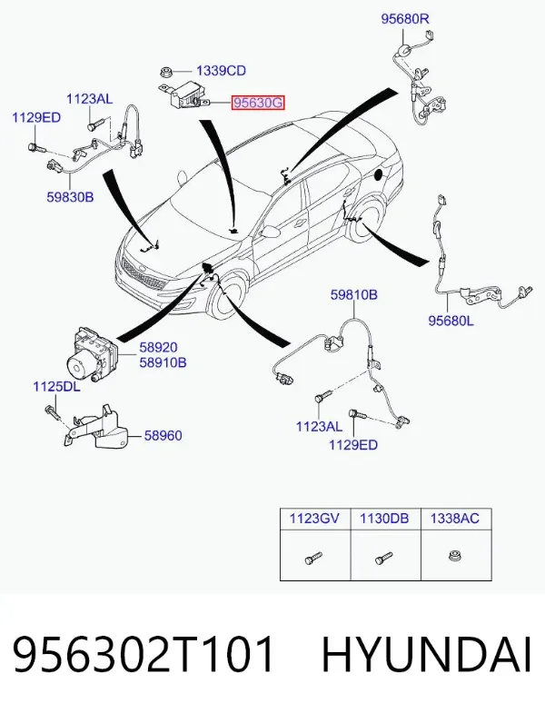 Датчик поперечного прискорення (ESP) 956302T101 Hyundai/Kia