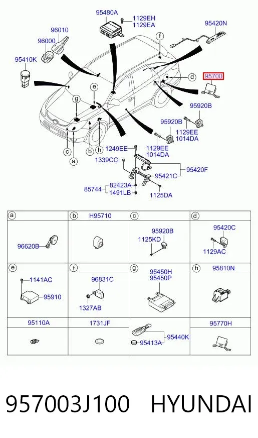  957003J100 Hyundai/Kia