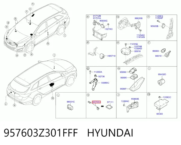  957603Z301FFF Hyundai/Kia