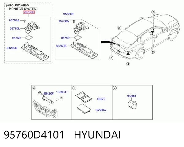  95760D4101 Hyundai/Kia