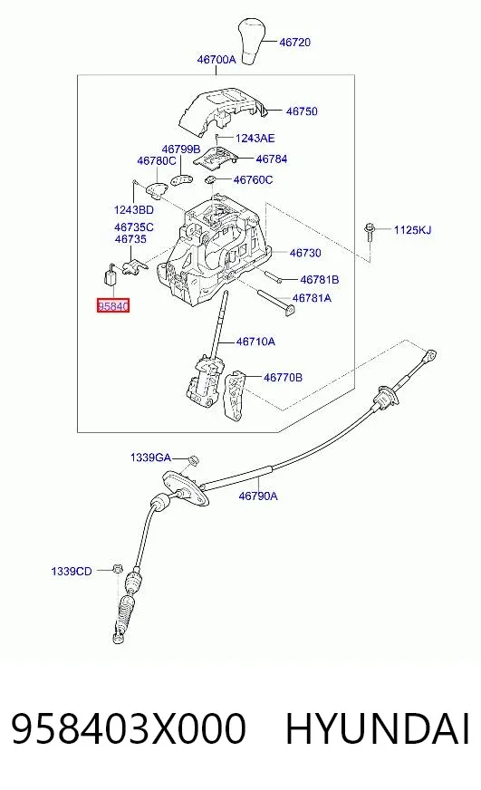  958403X000 Hyundai/Kia