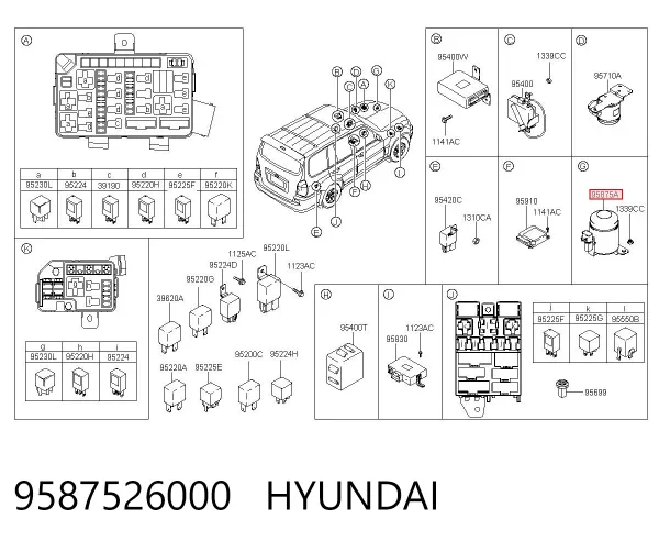 9587526000 Hyundai/Kia