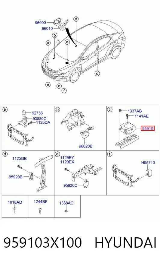  959103X100 Hyundai/Kia