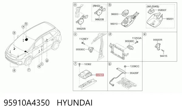 95910A4350 Hyundai/Kia