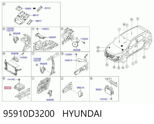  95910D3200 Hyundai/Kia