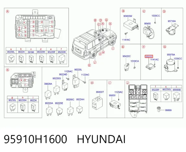  95910H1600 Hyundai/Kia