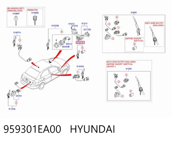  959301EA00 Hyundai/Kia