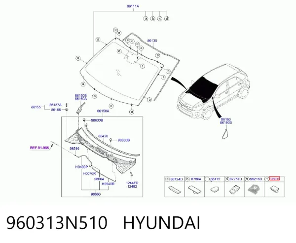  960313N510 Hyundai/Kia
