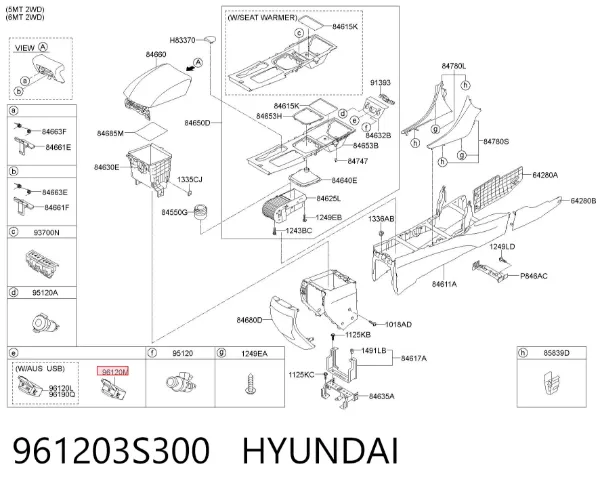  961203S300 Hyundai/Kia