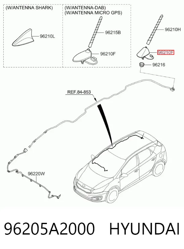 Антена 96205A2000 Hyundai/Kia