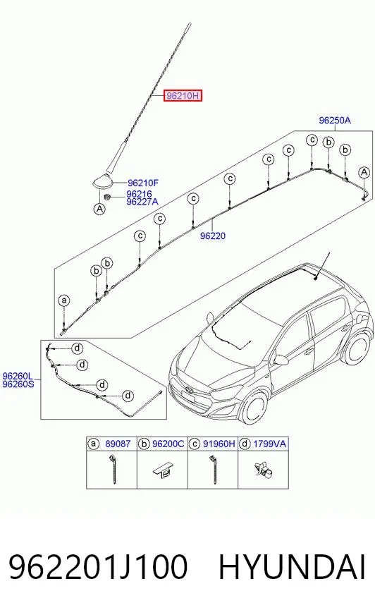 Антена 962201J100 Hyundai/Kia