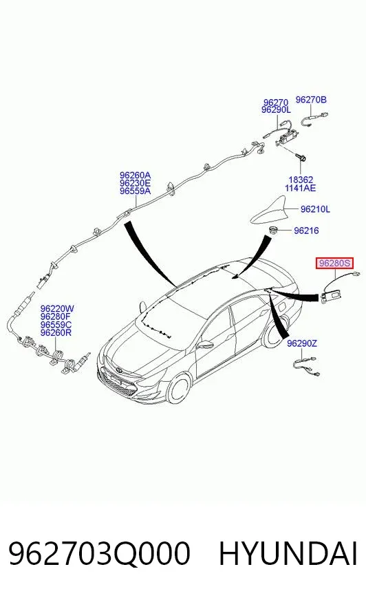  962703Q000 Hyundai/Kia