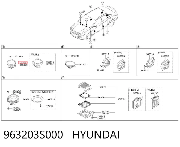  963203S000 Hyundai/Kia