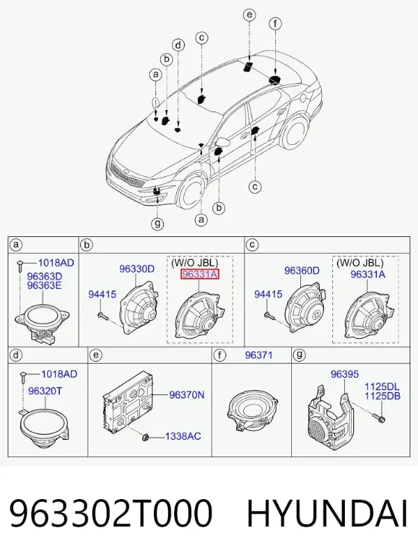  963302T000 Hyundai/Kia
