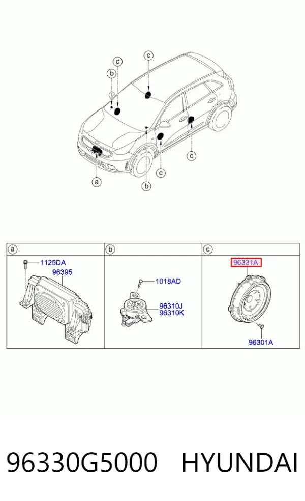Динамік передньої двері 96330G5000 Hyundai/Kia