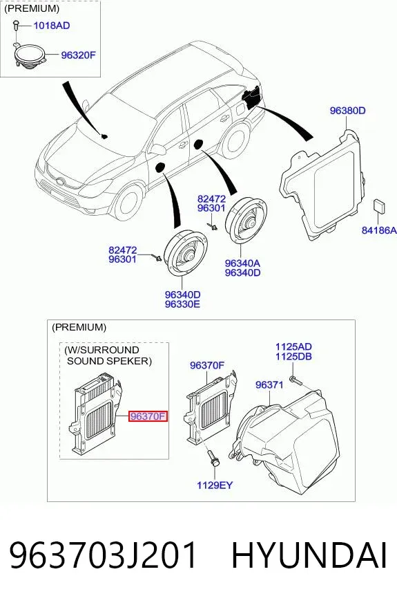  963703J201 Hyundai/Kia