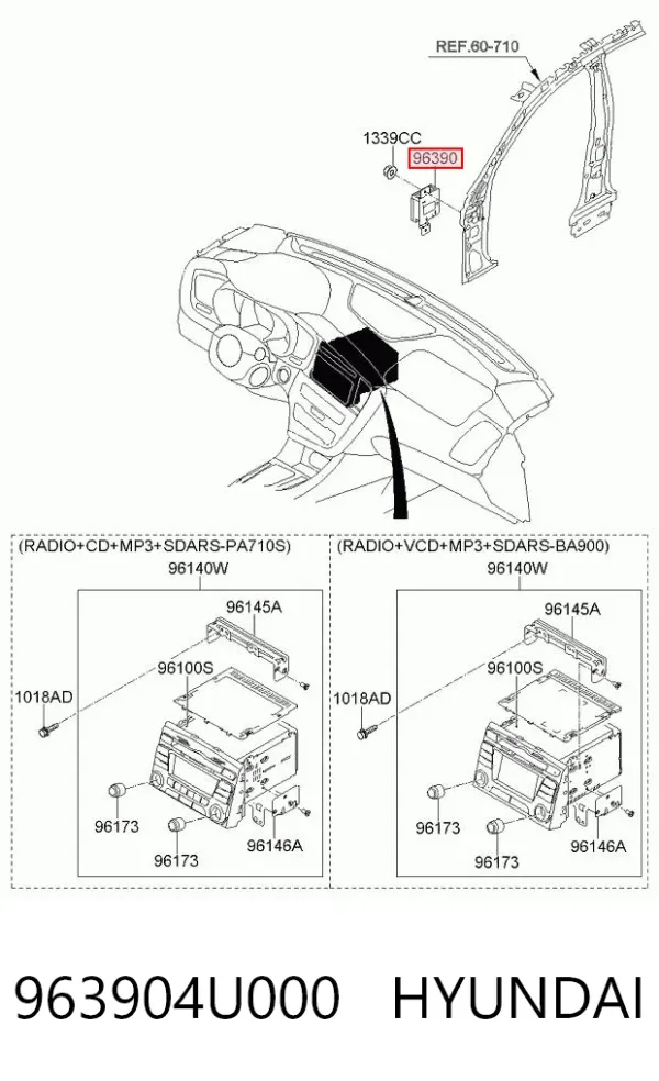  963904U000 Hyundai/Kia