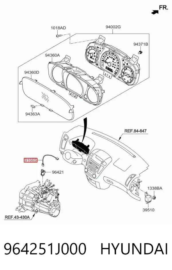  964251J000 Hyundai/Kia