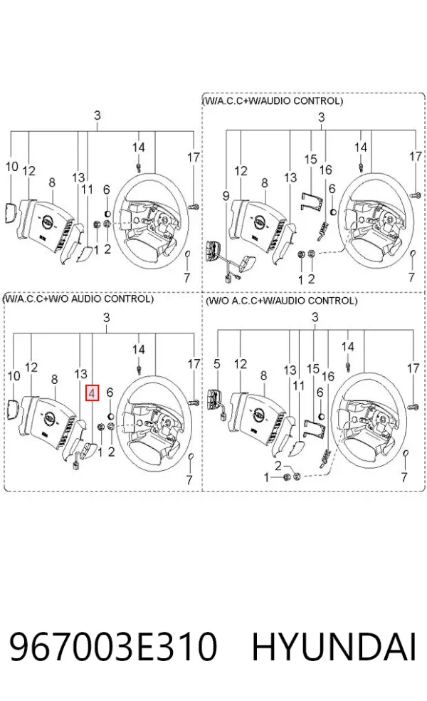  967003E310 Hyundai/Kia