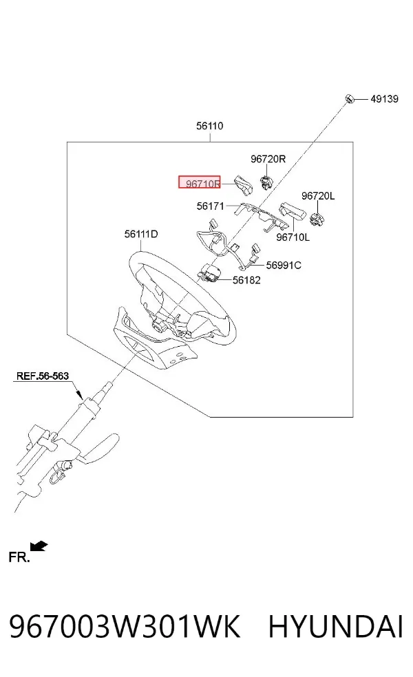  967003W301WK Hyundai/Kia