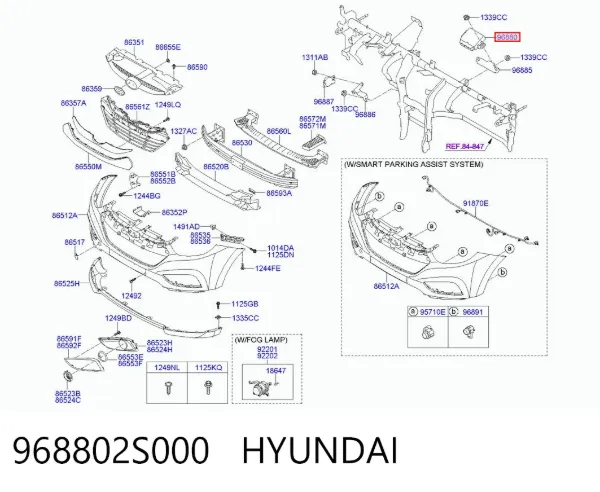  968802S000 Hyundai/Kia