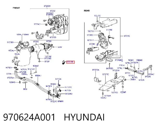 Резистор пічки 970624A001 Hyundai/Kia