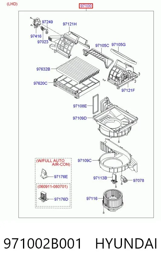 971002B001 Hyundai/Kia