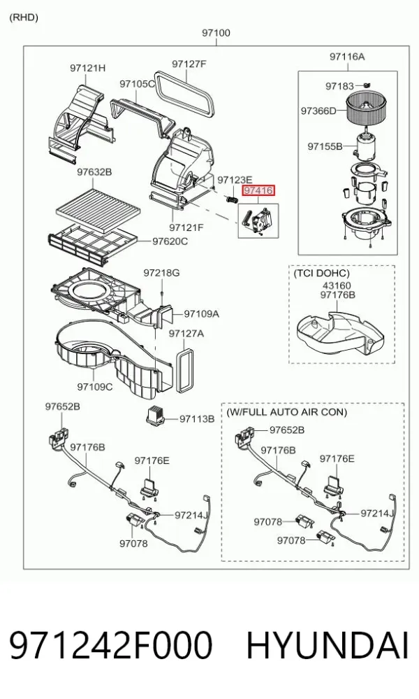  971242F000 Hyundai/Kia