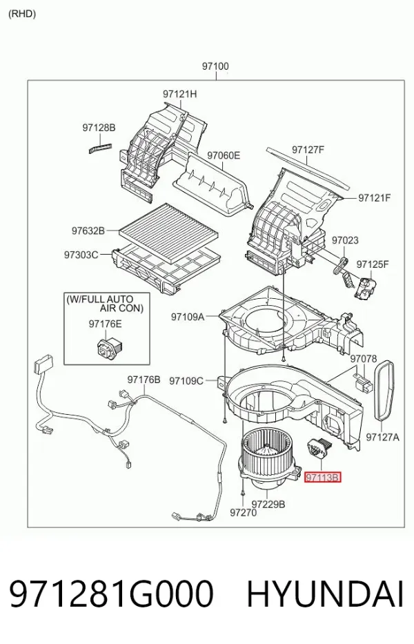 Резистор пічки 971281G000 Hyundai/Kia