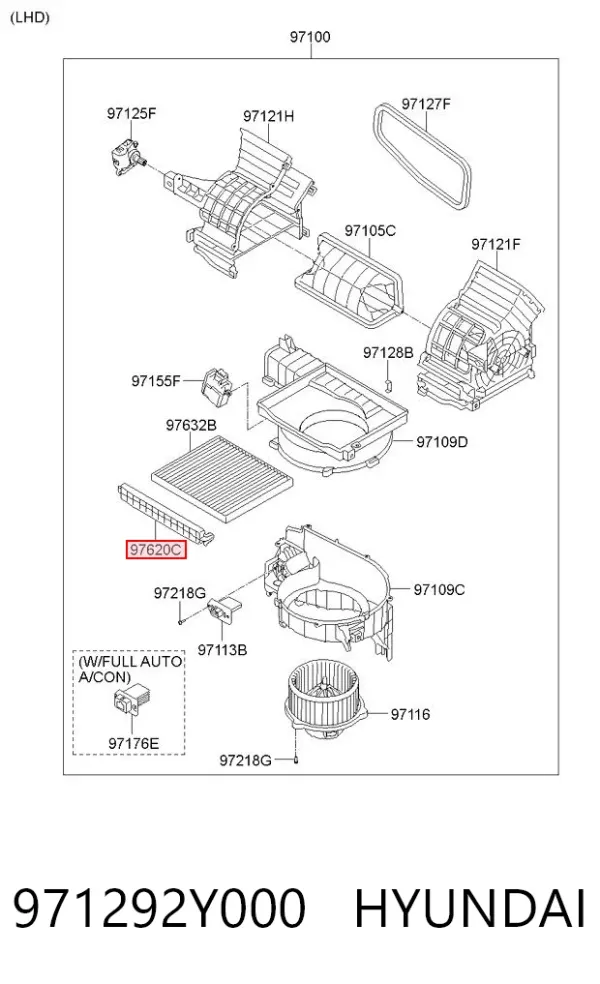  971292Y000 Hyundai/Kia