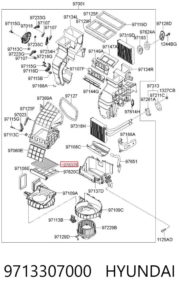 Фільтр салону 9713307000 Hyundai/Kia