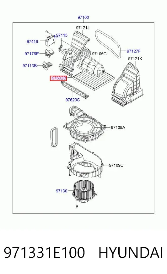 Фільтр салону 971331E100 Hyundai/Kia