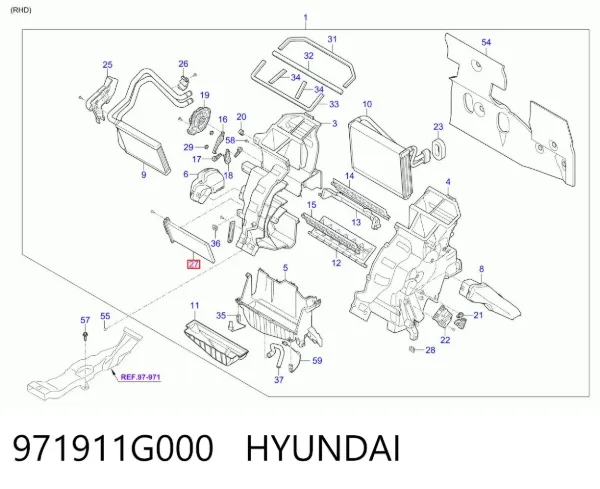  971911G000 Hyundai/Kia