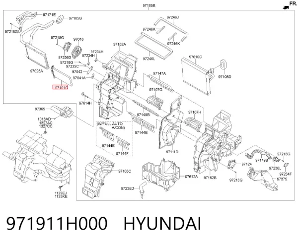  971911H000 Hyundai/Kia