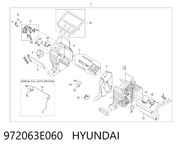  972063E060 Hyundai/Kia