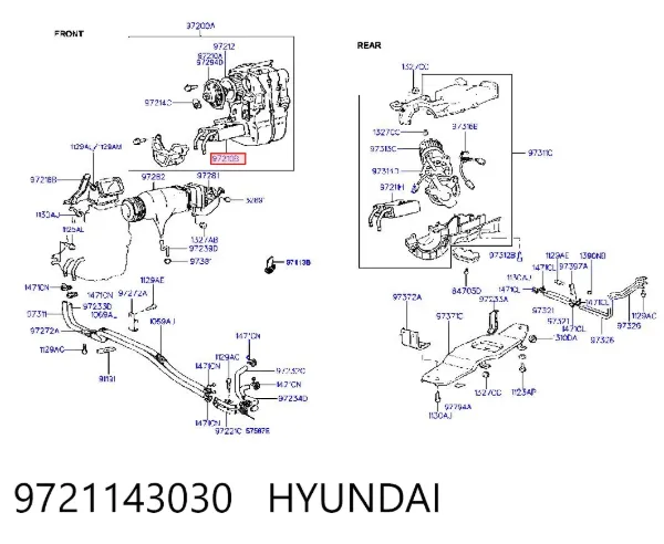 Радіатор пічки 9721143030 Hyundai/Kia