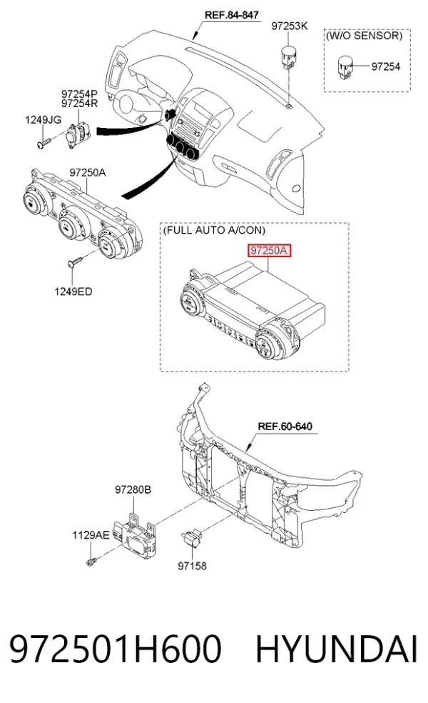 Блок управління кондиціонером KIA Ceed ED