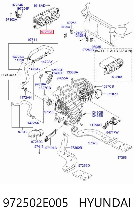  972502E005 Hyundai/Kia