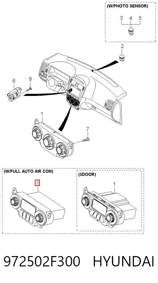  972502F300 Hyundai/Kia