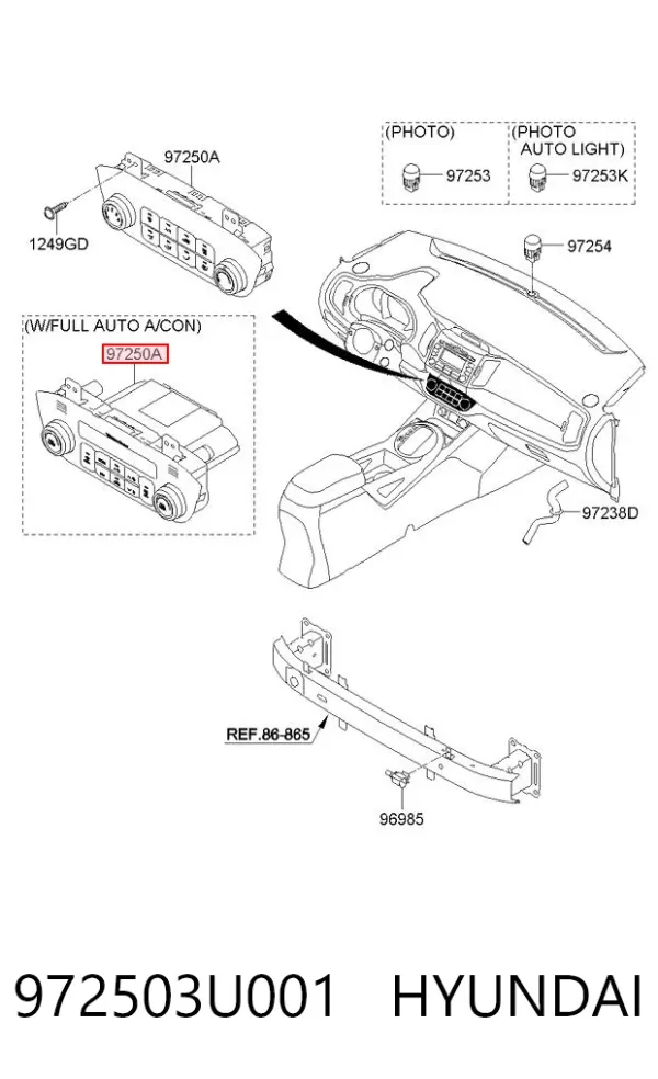  972503U001 Hyundai/Kia