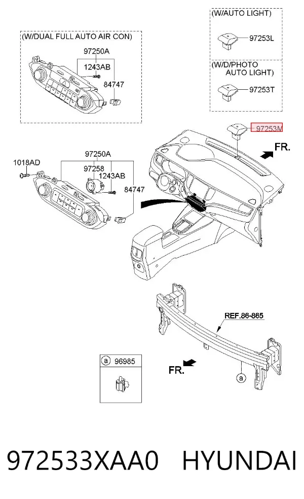  972533XAA0 Hyundai/Kia